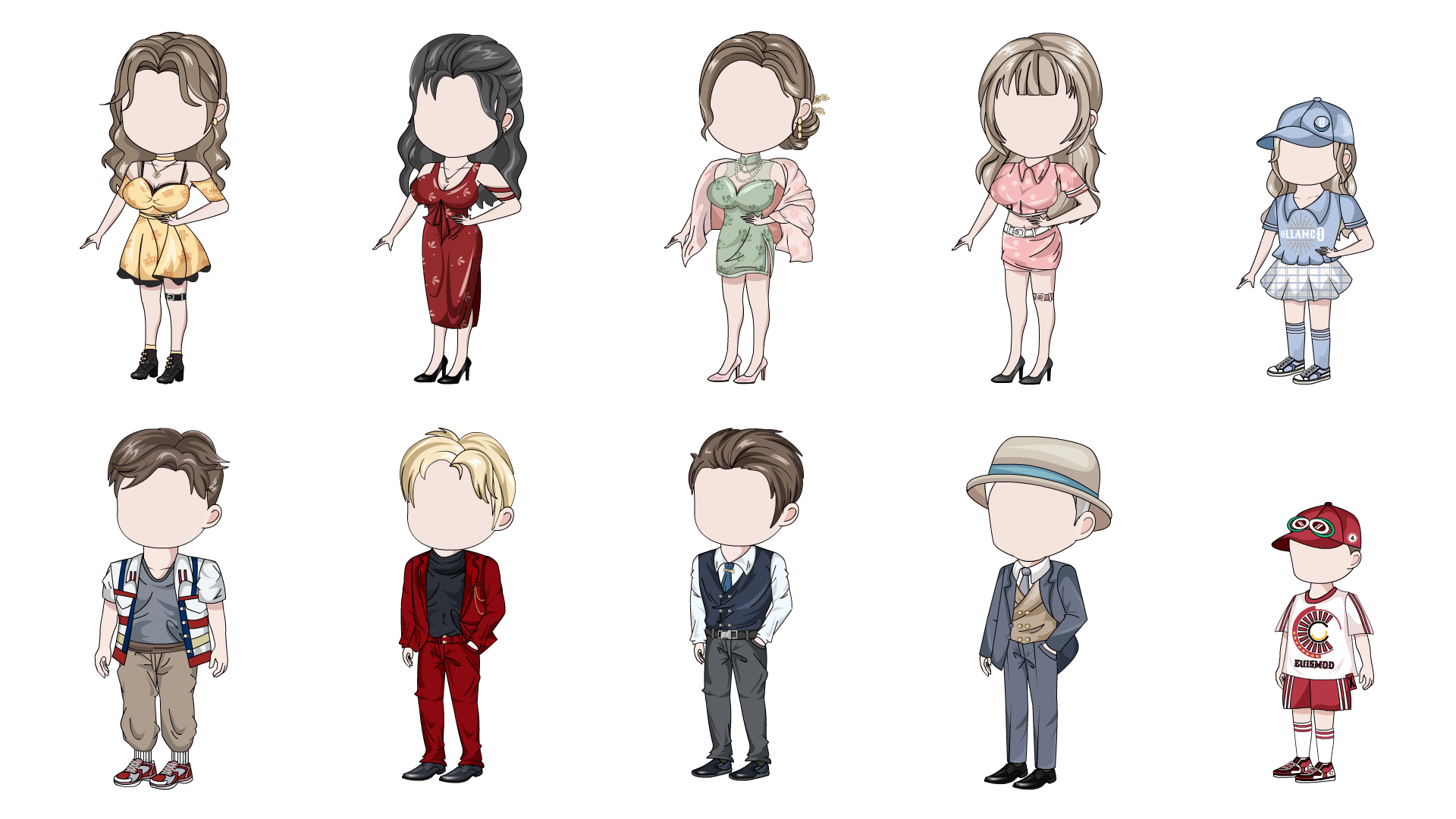 AN都市人物带万能动作 q版10人六期