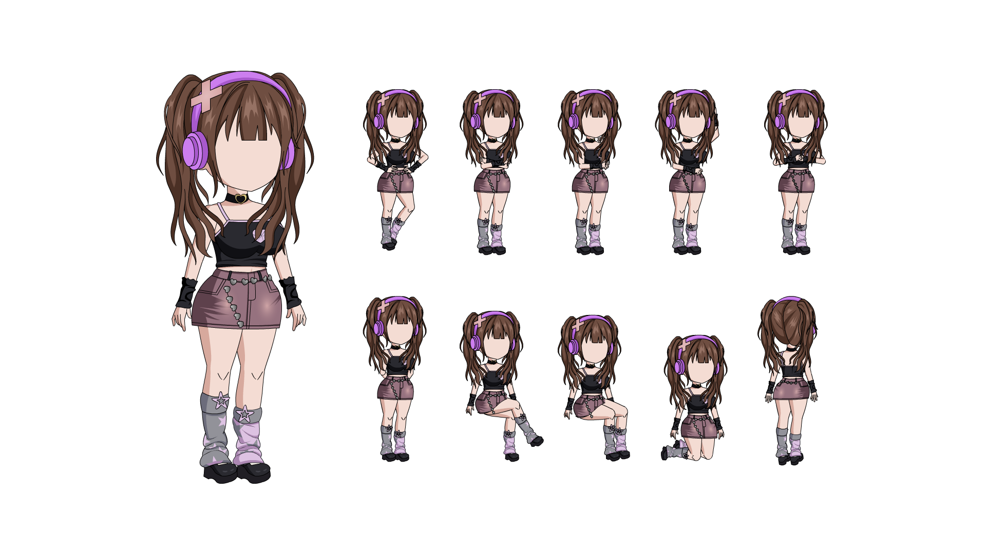AN都市人物带万能动作 女人物137