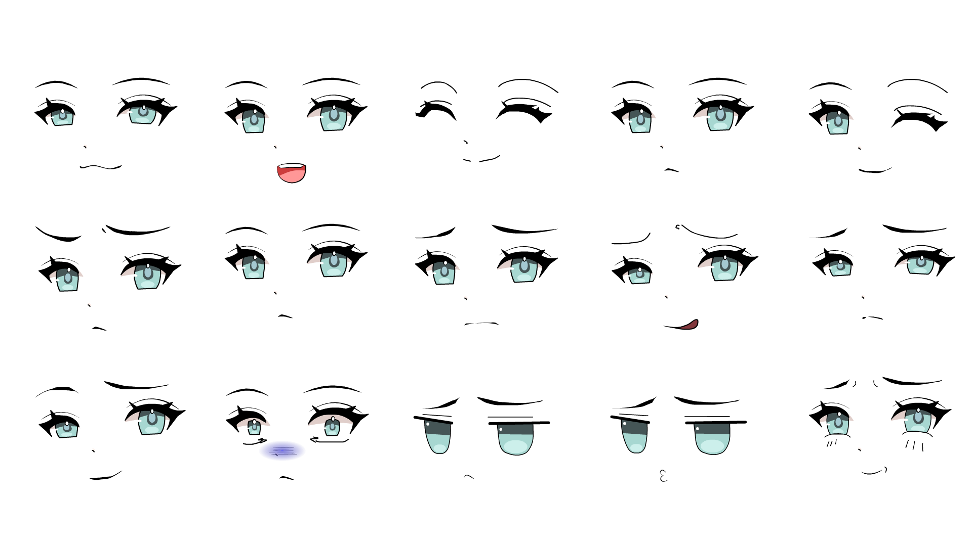 果冻眼女表情