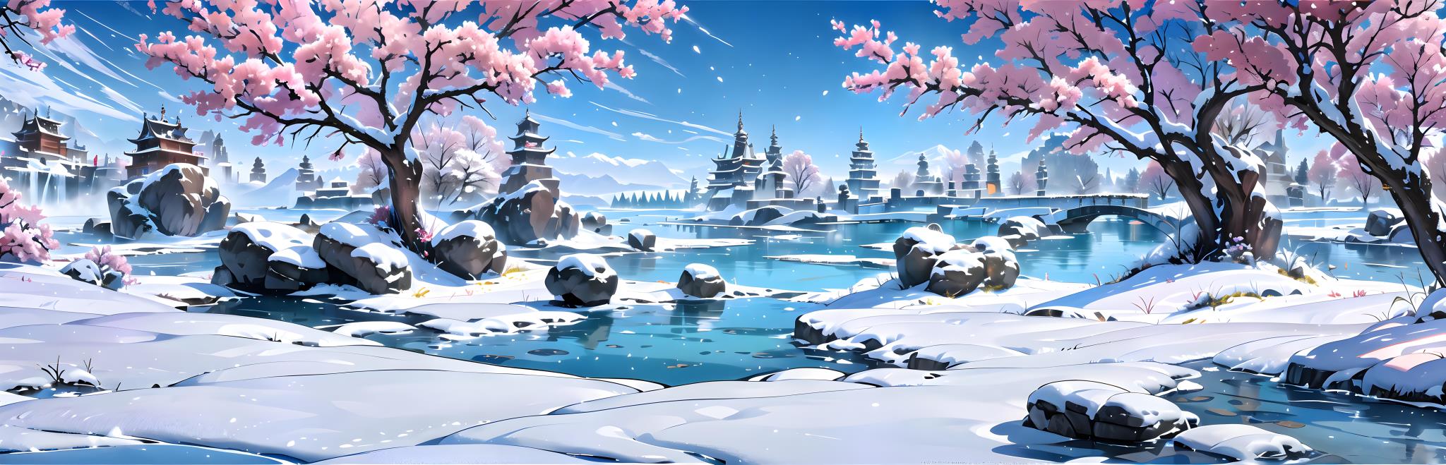 高清场景图片，冰天雪地外景(2)