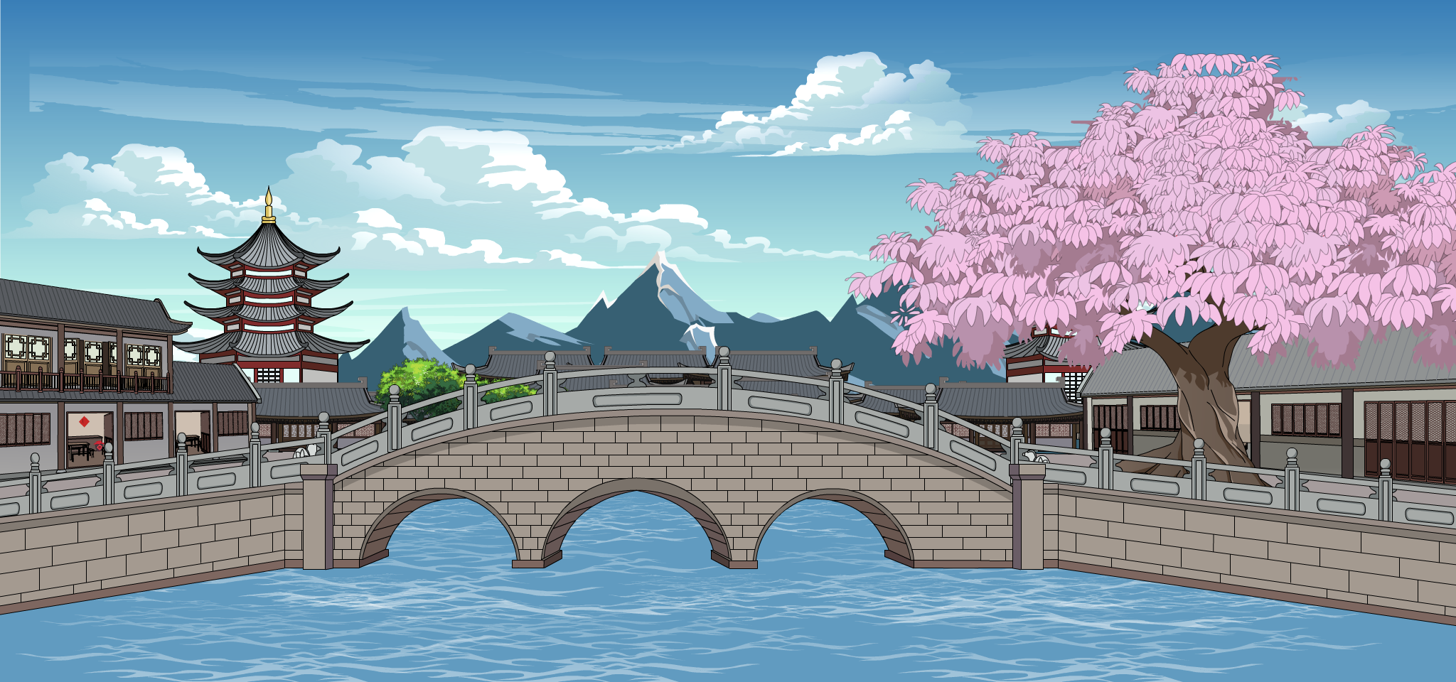 小桥流水