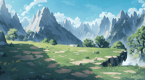 山上的草地