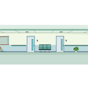 医院诊室门口