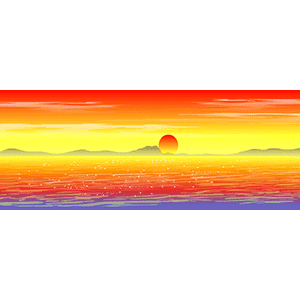 大海夕阳