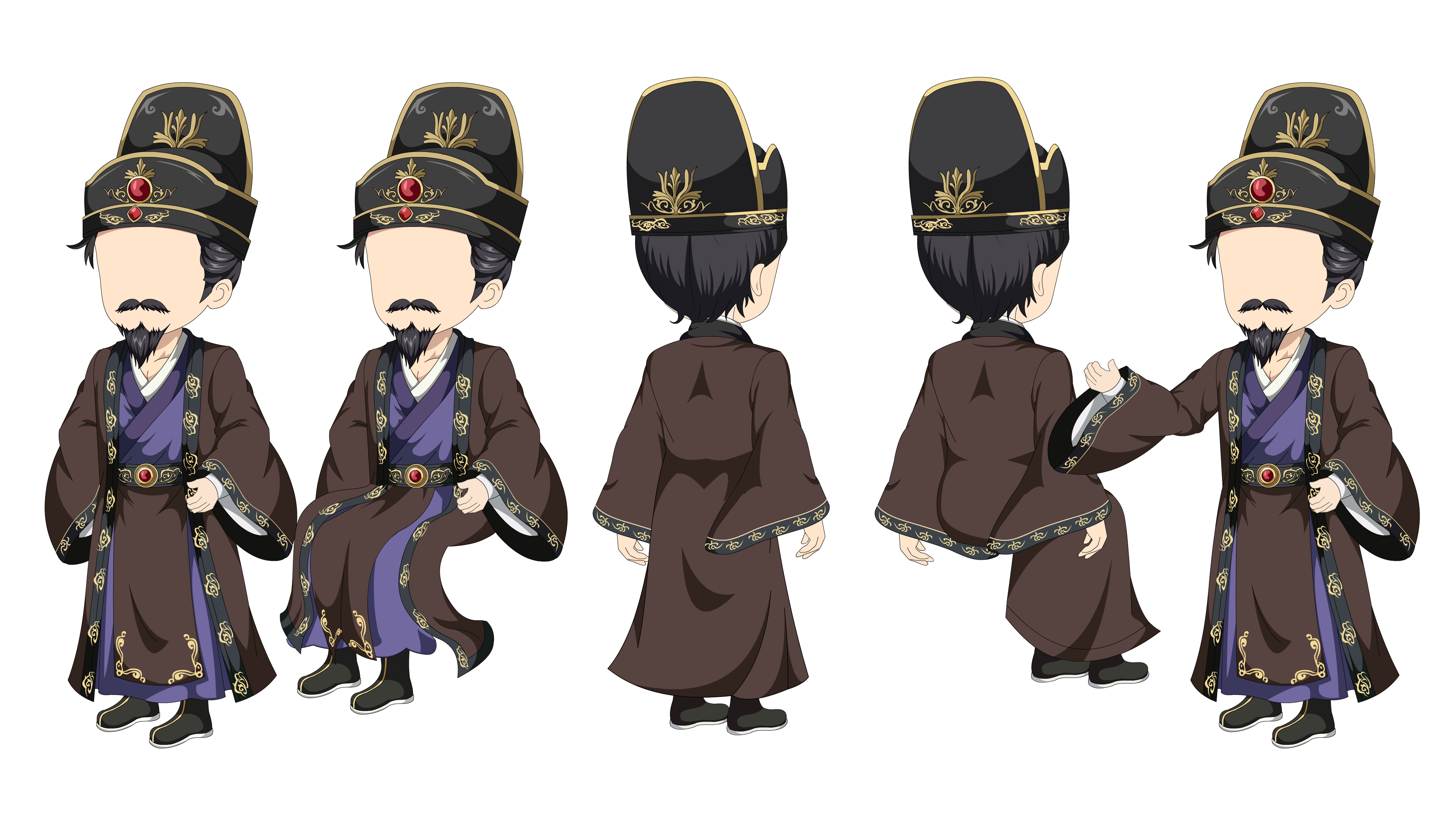 AN人物带万能动作，王爷