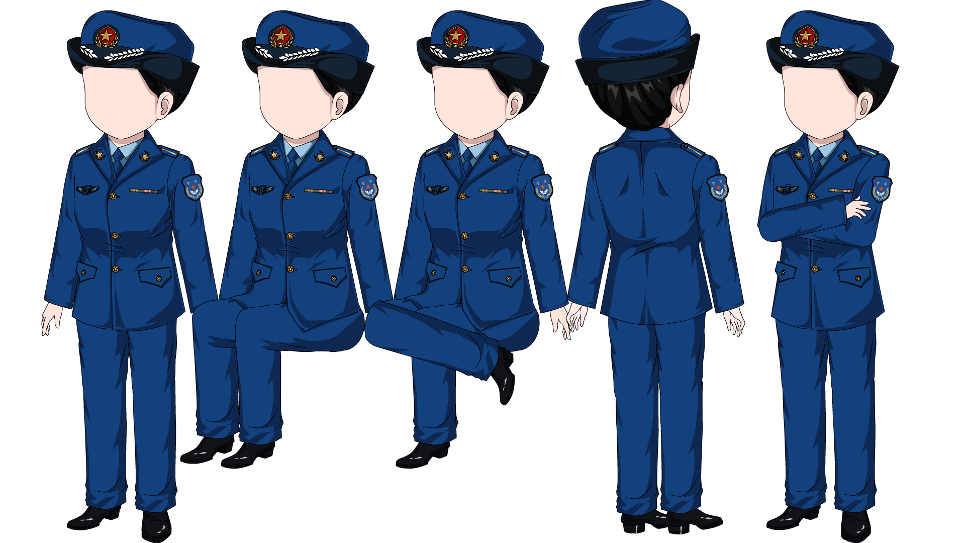 空军常服女