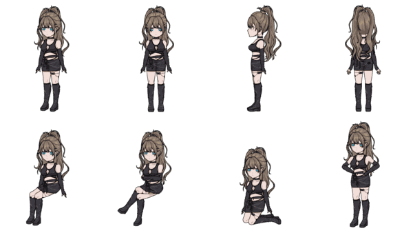 都市女人物含动作8