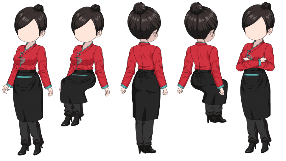 女服务员