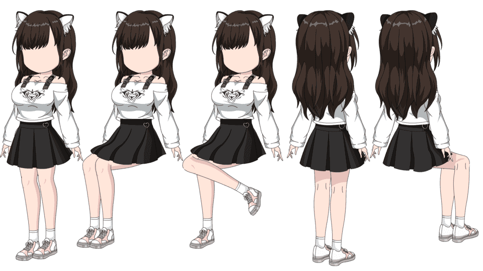 短裙女
