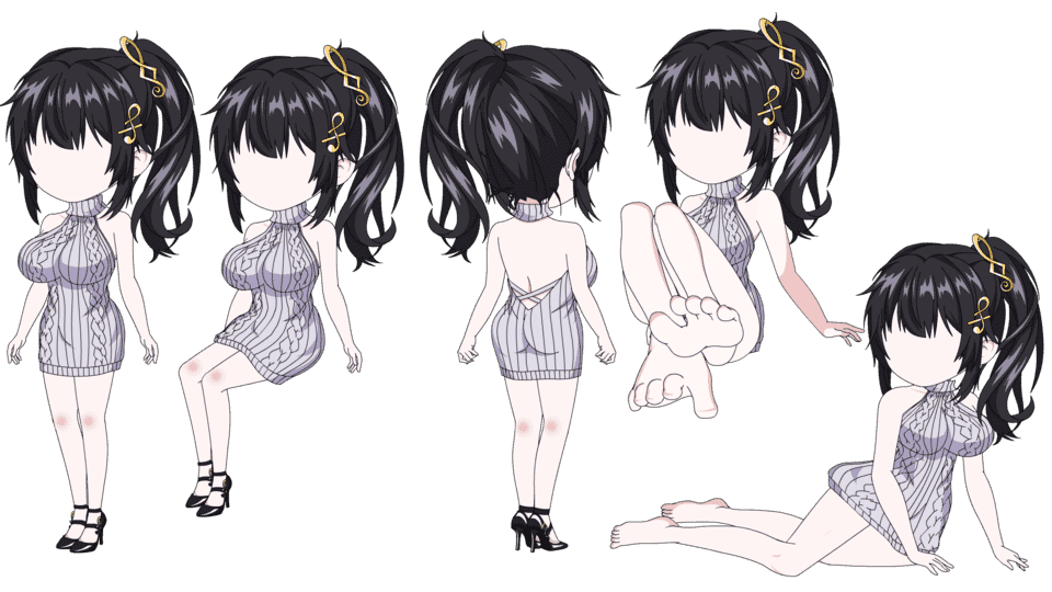 毛衣裙女孩