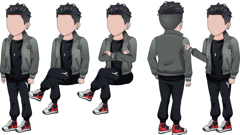 绿衣男