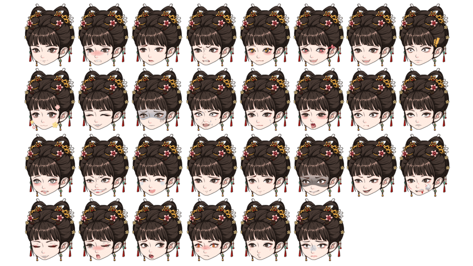 女主表情棕