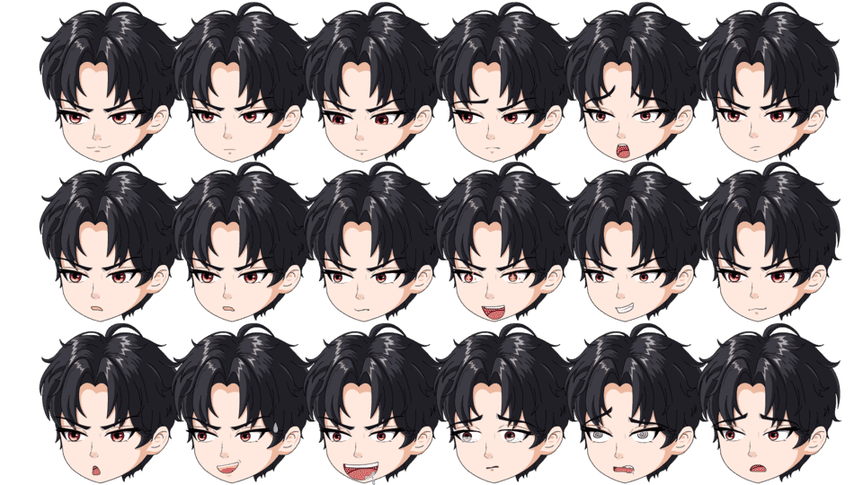 眼部动作模板