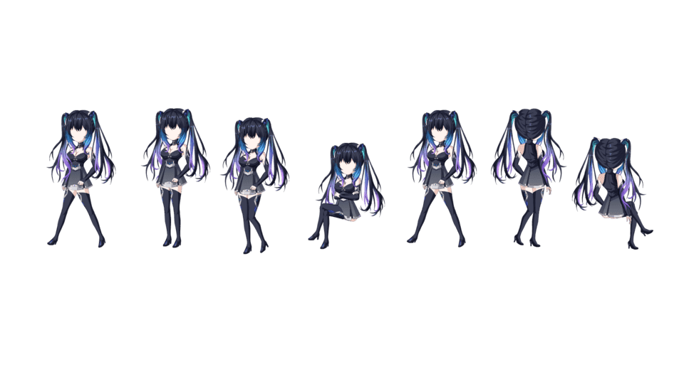 双马尾女孩