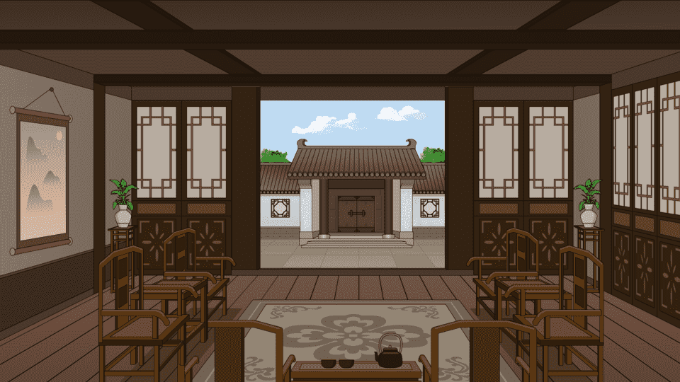 古代客厅-背