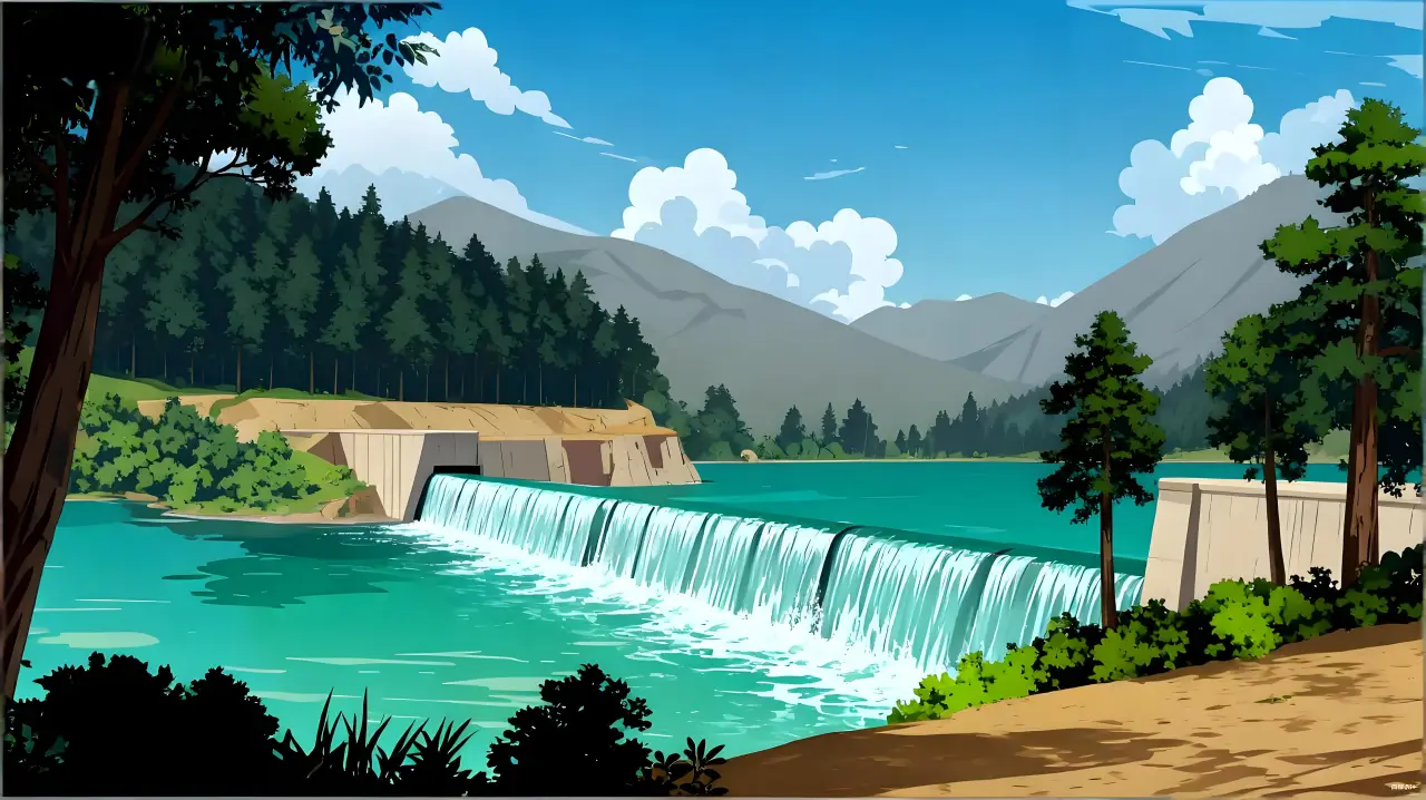 水库大坝视角2