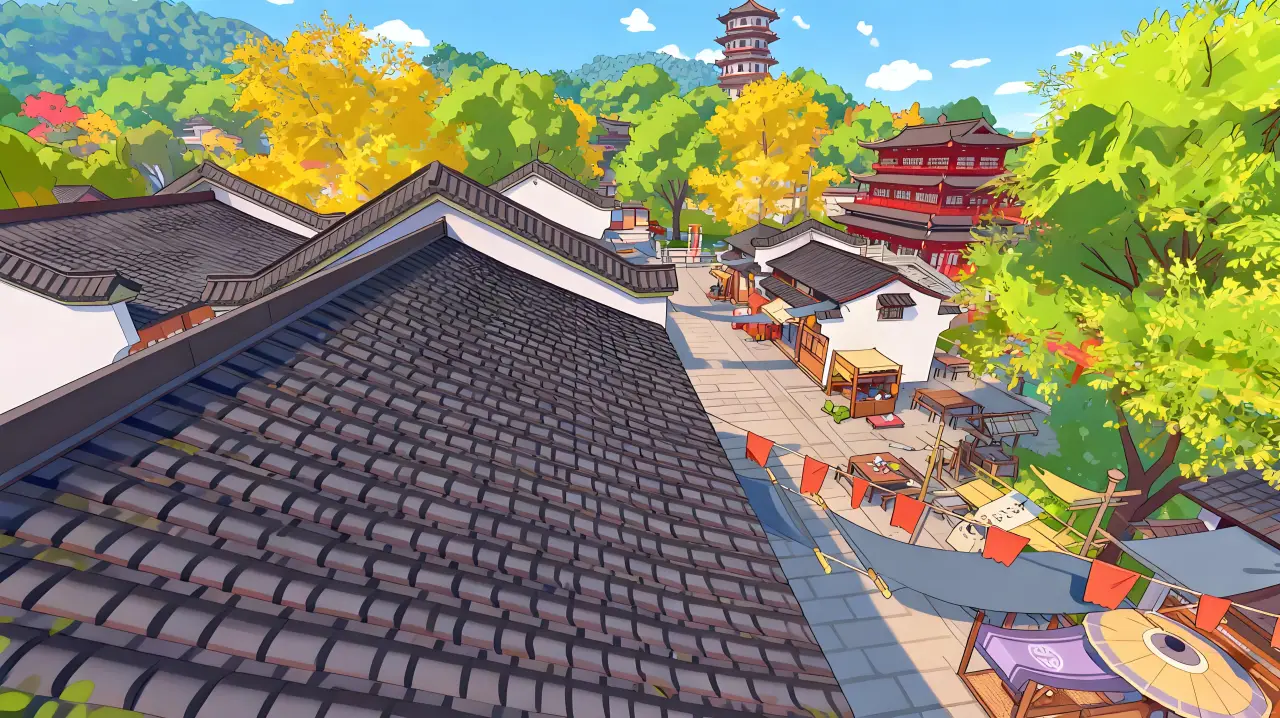 街道屋顶