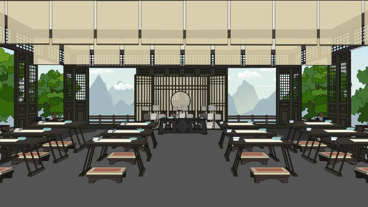 学堂反面
