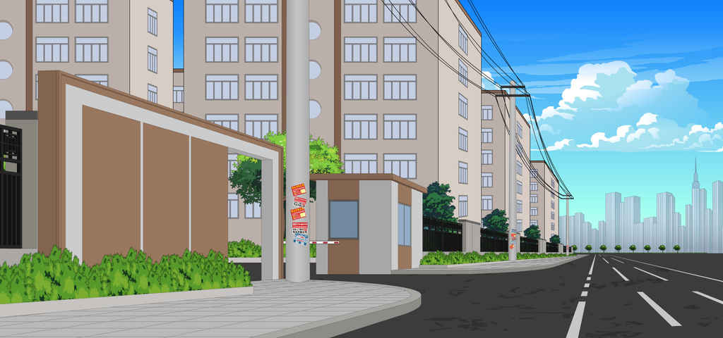 老小区大门侧