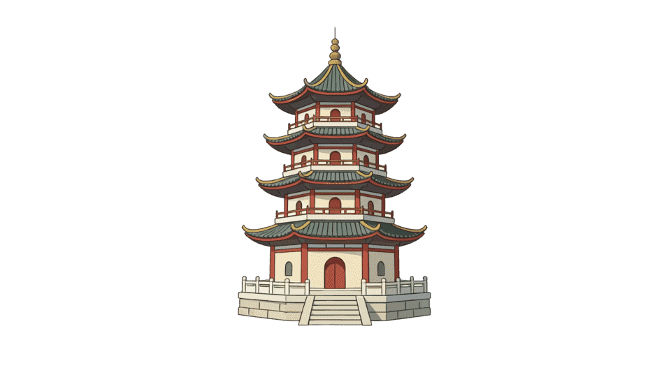 一座小塔