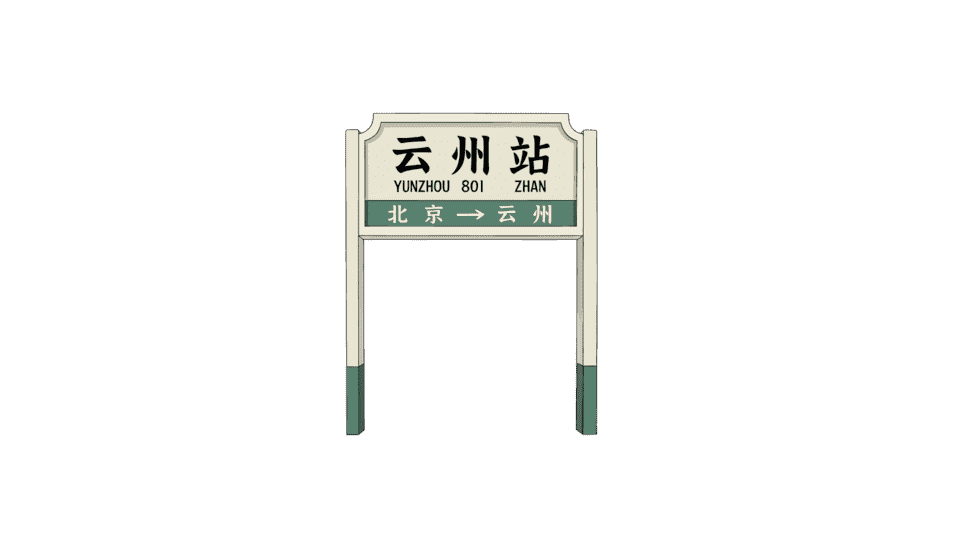 老站台站牌
