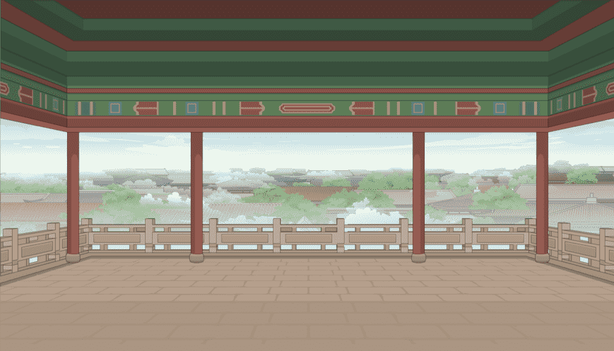 古代阁楼-内
