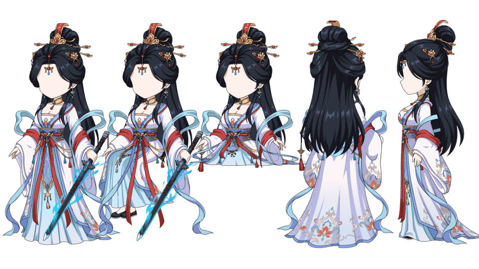 蓝带修仙女（三视角）