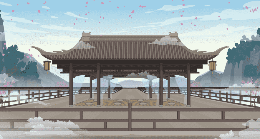 云上凉亭-背