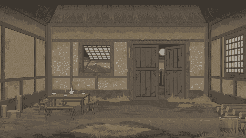 茅草屋内-背