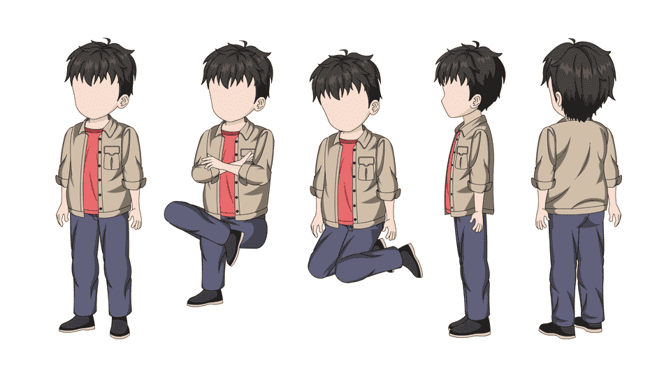 年代男青年（三视角）