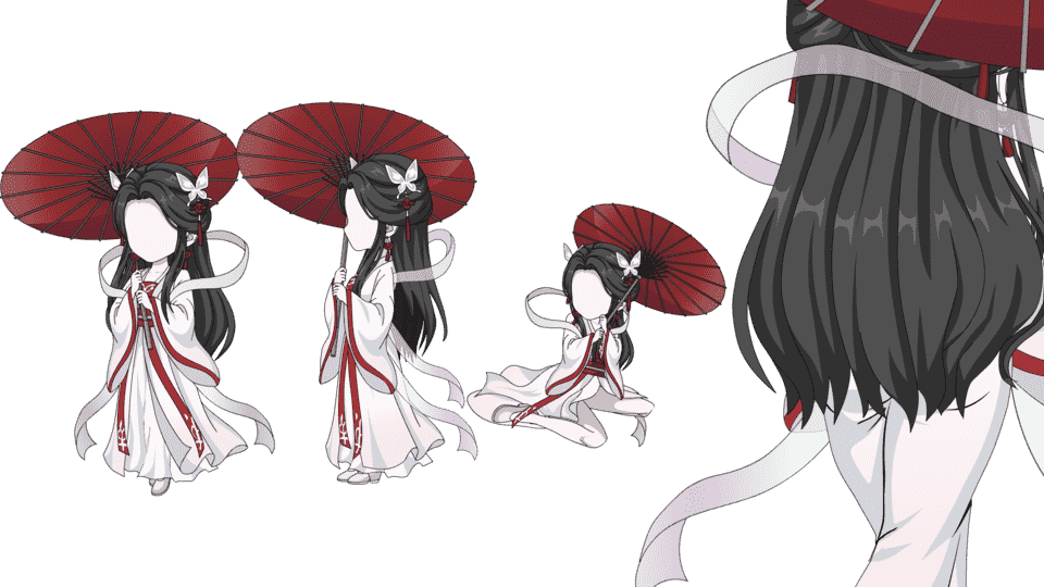 红伞蝶衣