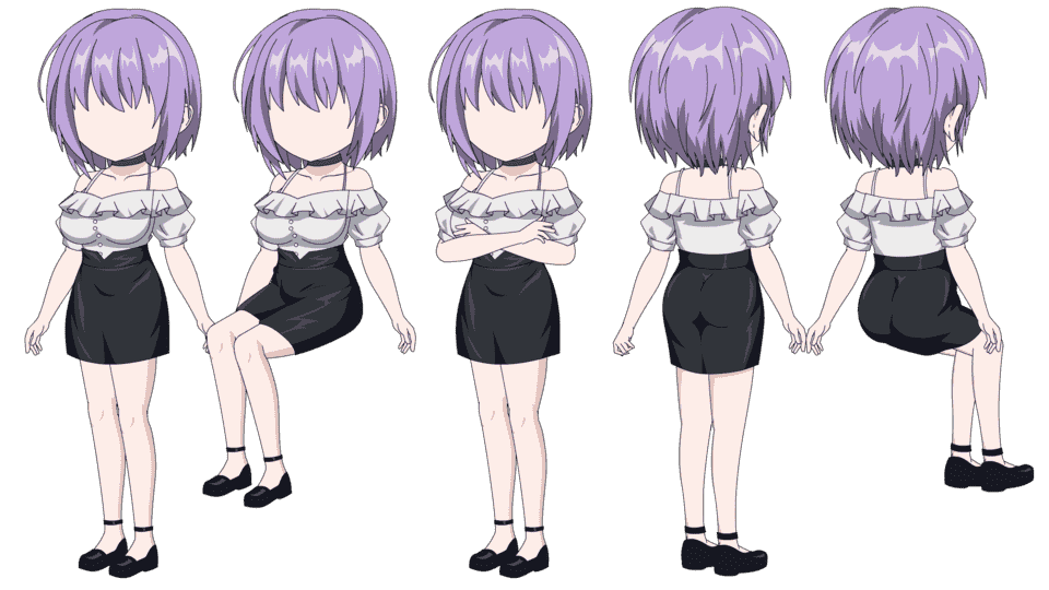 紫发轻熟少女
