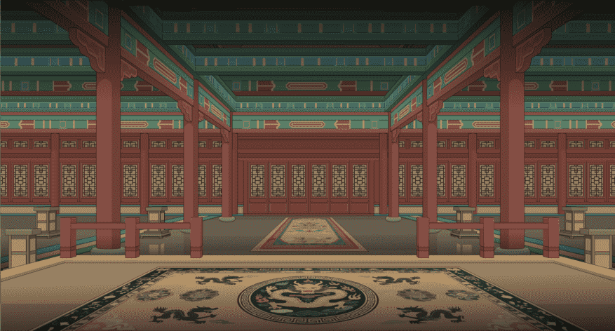 皇宫大殿-背