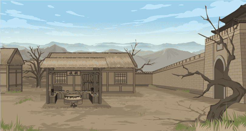城门施粥-侧