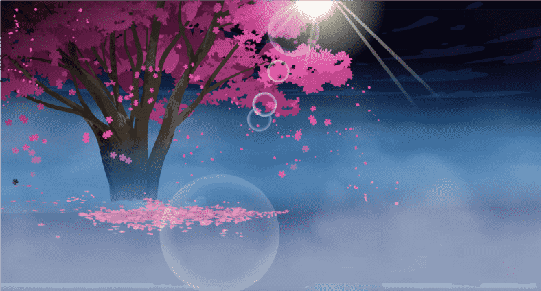 樱花树下
