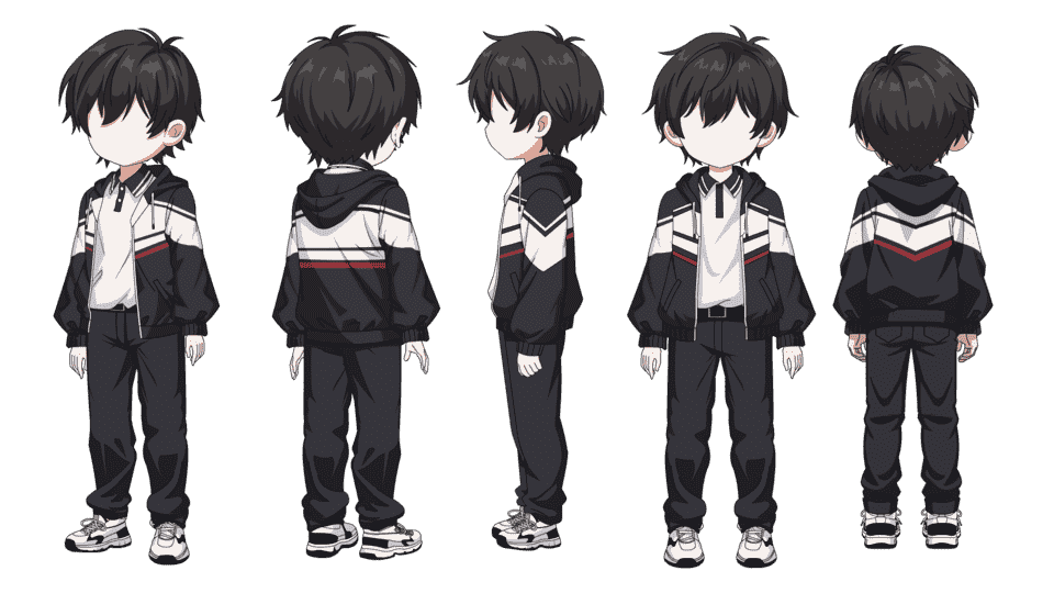 校服男学生（五视角）