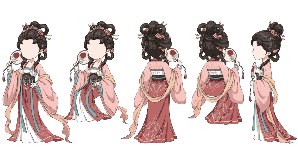 团扇侍女