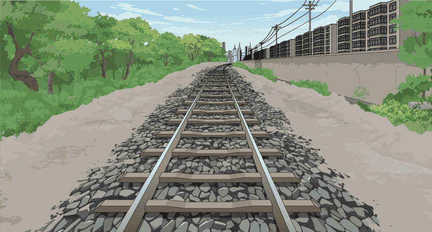 高铁火车轨道铁路