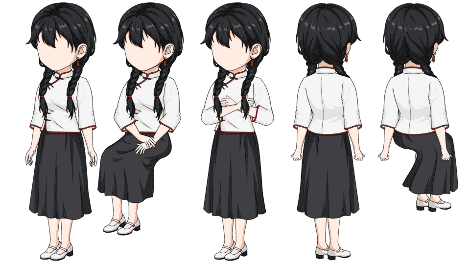 年代校服女