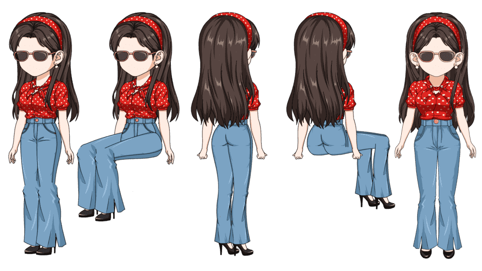 年代时尚女（三视角）