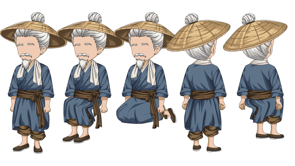 古代斗篷老头