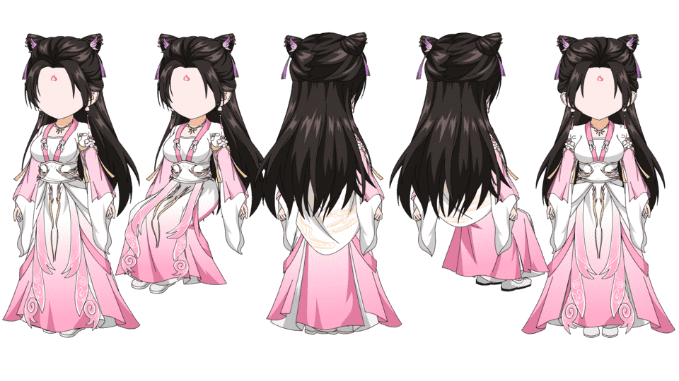 粉衣修仙女（三视角）