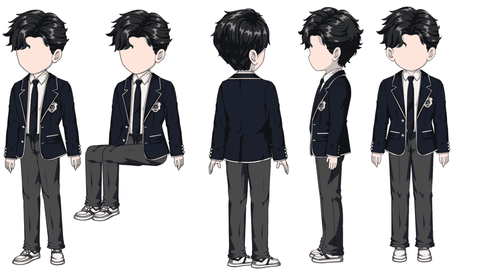 高中男学生（四视角）