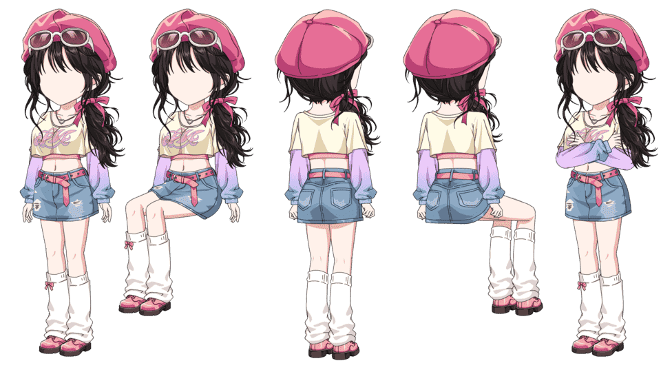 粉帽阳光少女