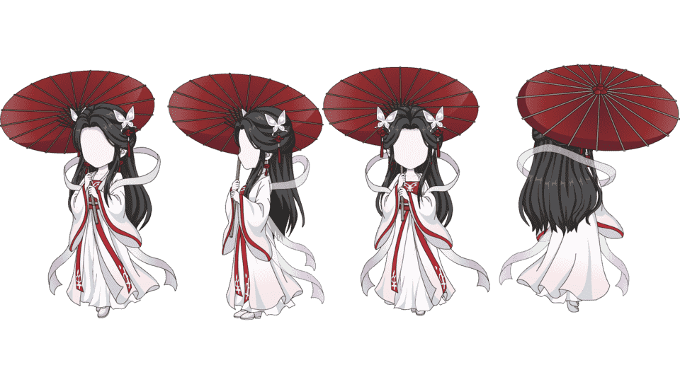 红伞蝶衣（四视角）