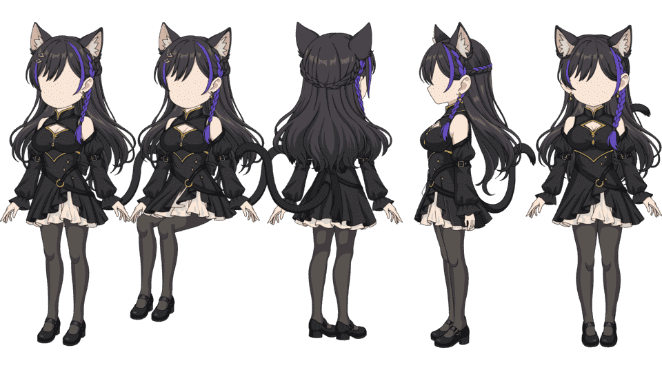 黑丝猫女猫娘（四视角）
