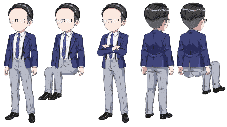 油头西装男