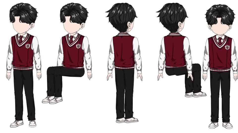 高中男学生（三视角）