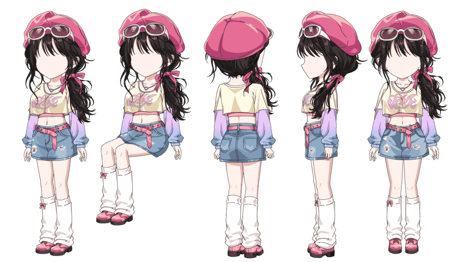 粉帽阳光少女（四视角）