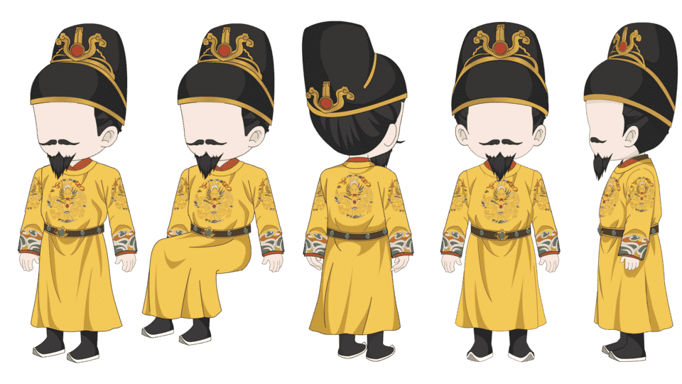 皇帝皇上龙袍（四视角）